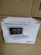 Multifunctional clock wireless Charger RRP £20 Grade U.