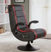 1x X-Rocker Dia Volo Pedestal Chair RRP £169. New Undelivered Item Opened For Photo. With Accessor
