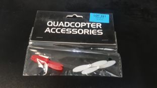 (14) Approx 150x Quadcopter Accessories Packs (All New, Sealed). Each Pack Contains 4x Mini Quadcop