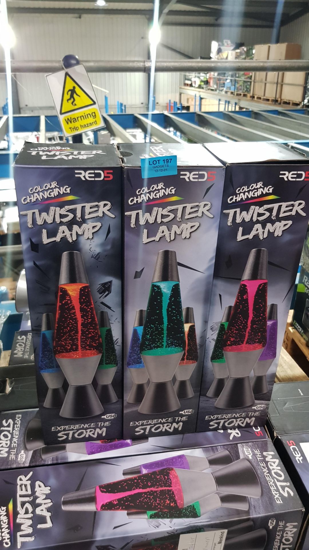 7x Red5 Colour Changing Twister Lamp RRP £19.99 Each. (Units Have Return To Manufacturer Sticker). - Image 3 of 3