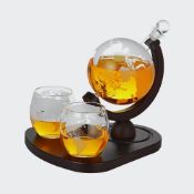 (P4) 6x Mikamax Items. 5x Globe Decanter Set RRP £30 Each. 1x Deluxe Globe Decanter Set RRP £65.99