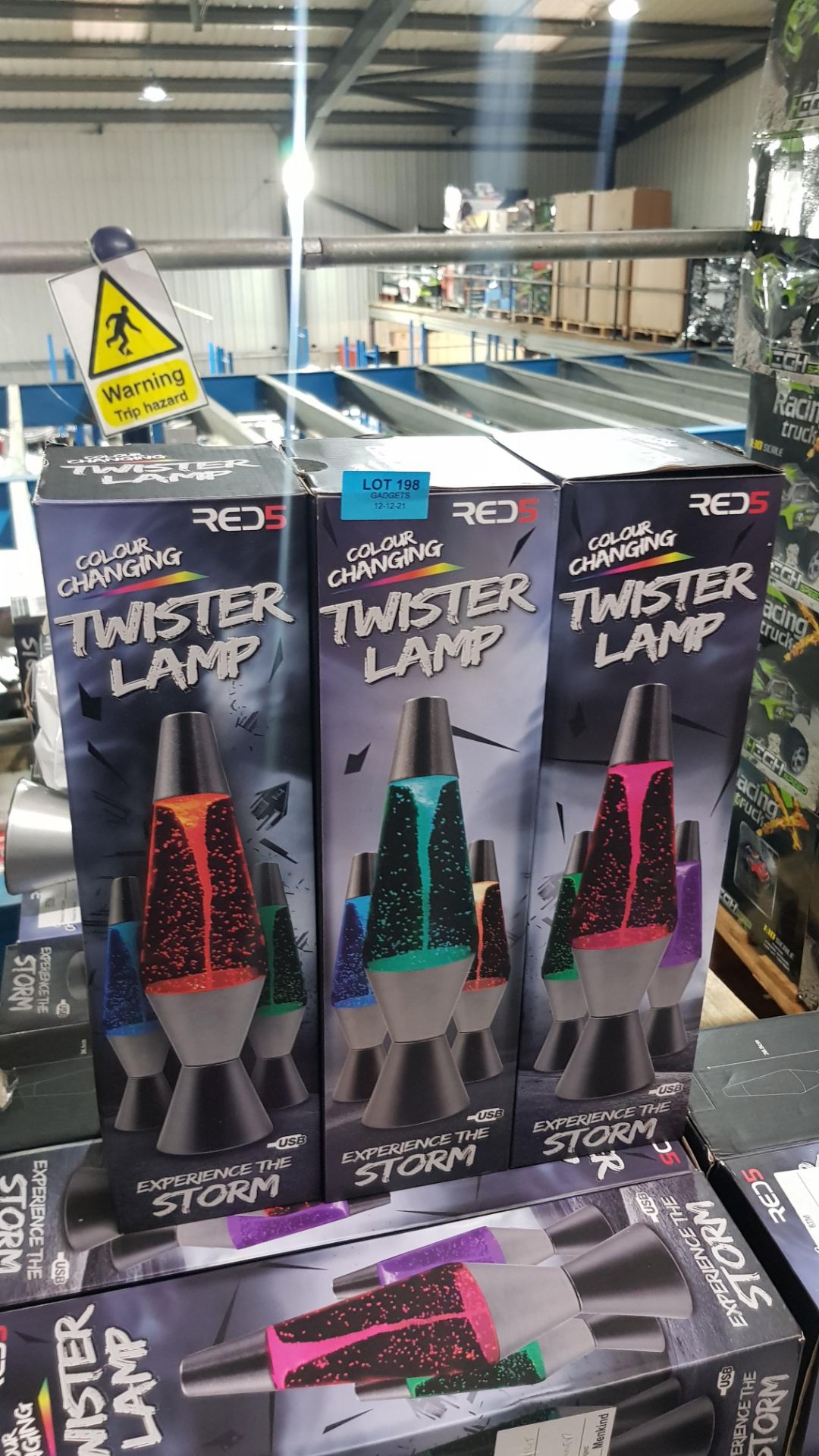 7x Red5 Colour Changing Twister Lamp RRP £19.99 Each. (Units Have Return To Manufacturer Sticker). - Image 3 of 3