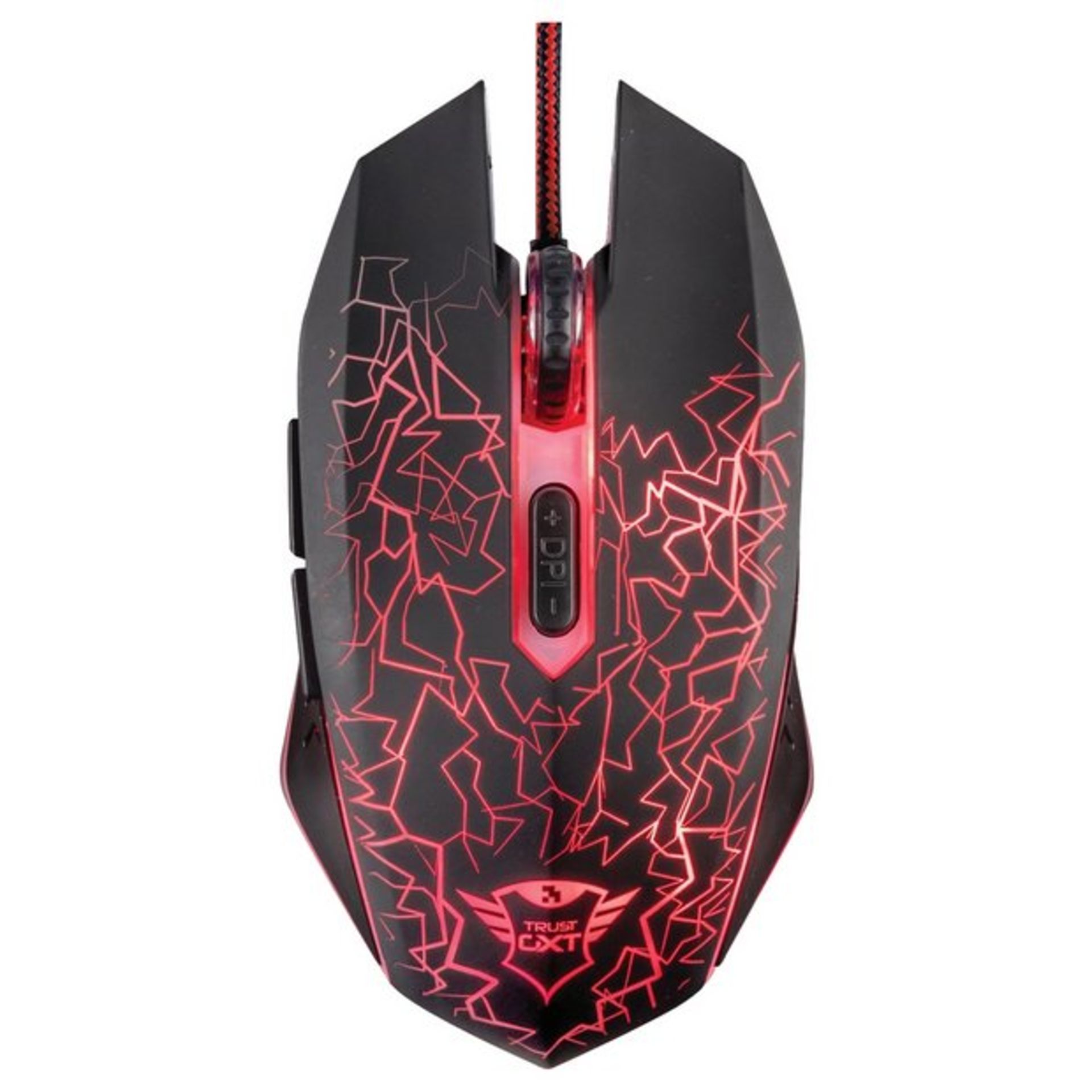 (P2) 5x Trust Gaming GXT Izza Illuminated Mouse. (Units Have Return To Manufacturer Sticker).