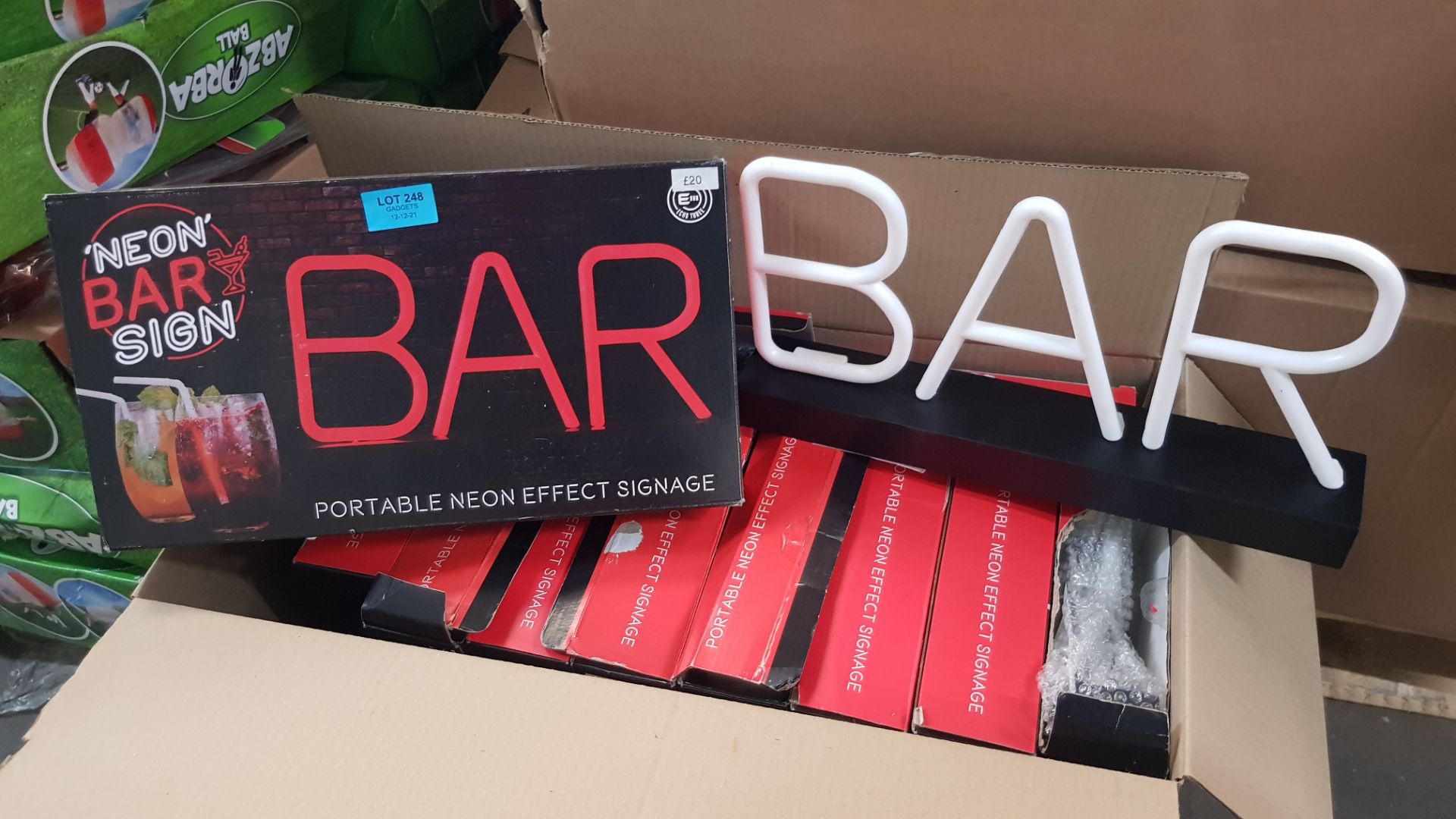 11x Echo Three Portable Neon Bar Sign RRP £20 Each. (All Units Have Return To Manufacturer Sticker) - Image 3 of 3