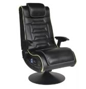 1x X-Rocker Evo Pro 4.1 Multimedia LED Gaming Chair RRP £250. (Lot Comes With Accessory Pack)