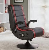 1x X-Rocker Dia Volo Pedestal Chair RRP £169. Lot Comes With Accessory Box. Please Note This Unit I