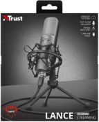 (P1) 2x Trust GXT 242 Lance PC/Console Streaming USB Microphone RRP £59.99 Each. (Units Have Retur