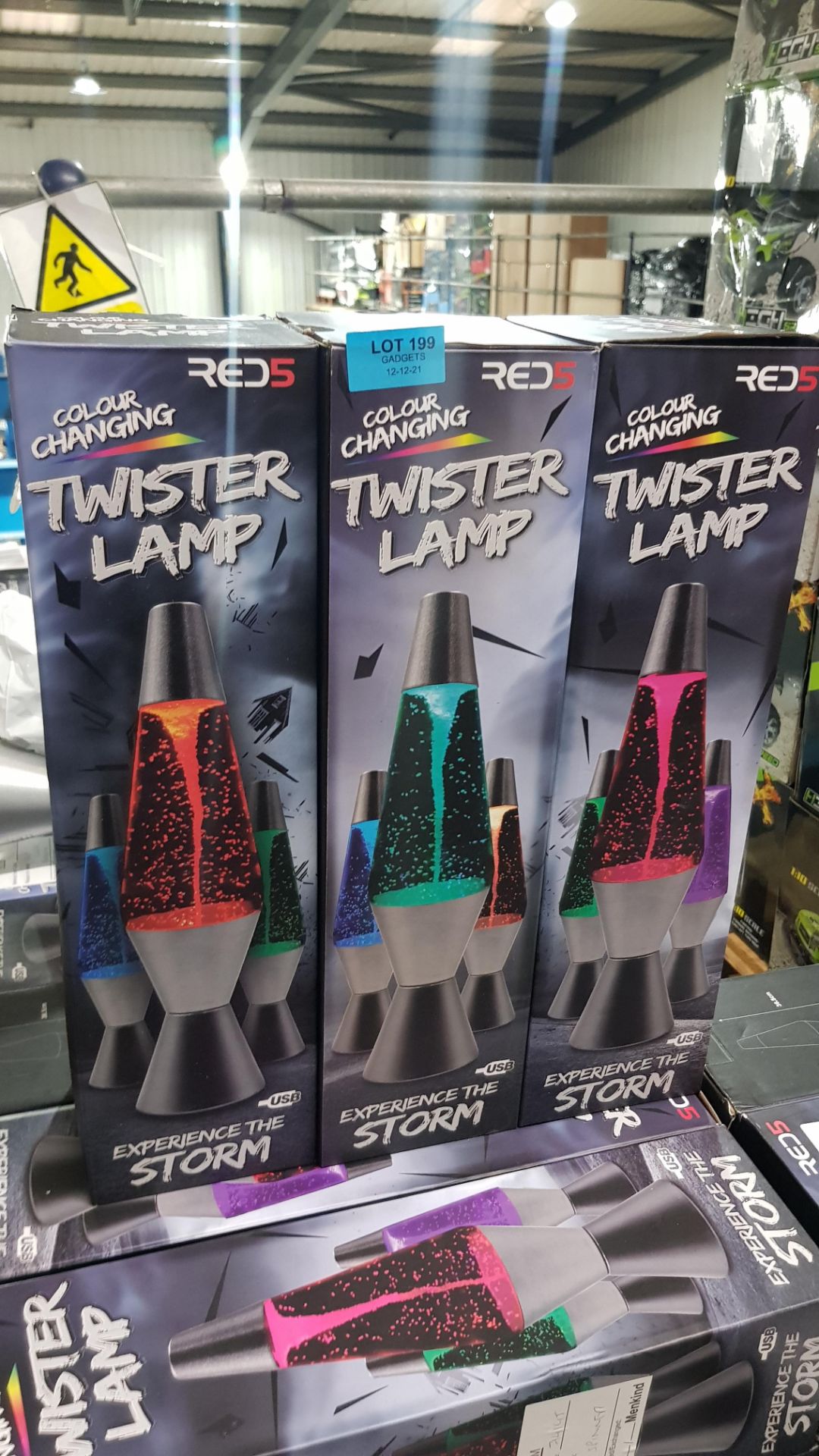 7x Red5 Colour Changing Twister Lamp RRP £19.99 Each. (Units Have Return To Manufacturer Sticker). - Image 3 of 3