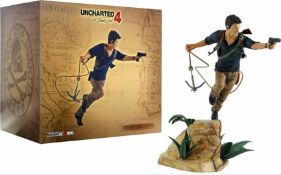 (P1) 1x Naughty Dog Uncharted 4 A Thiefs End Nathan Drake Figurine Set Sand Island RRP £79.99. (Un