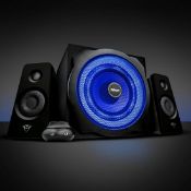 (P2) 1x Trust GXT Tytan 2.1 PC Laptop Illuminated Speaker RRP £89. (Unit Has Return To Manufacturer