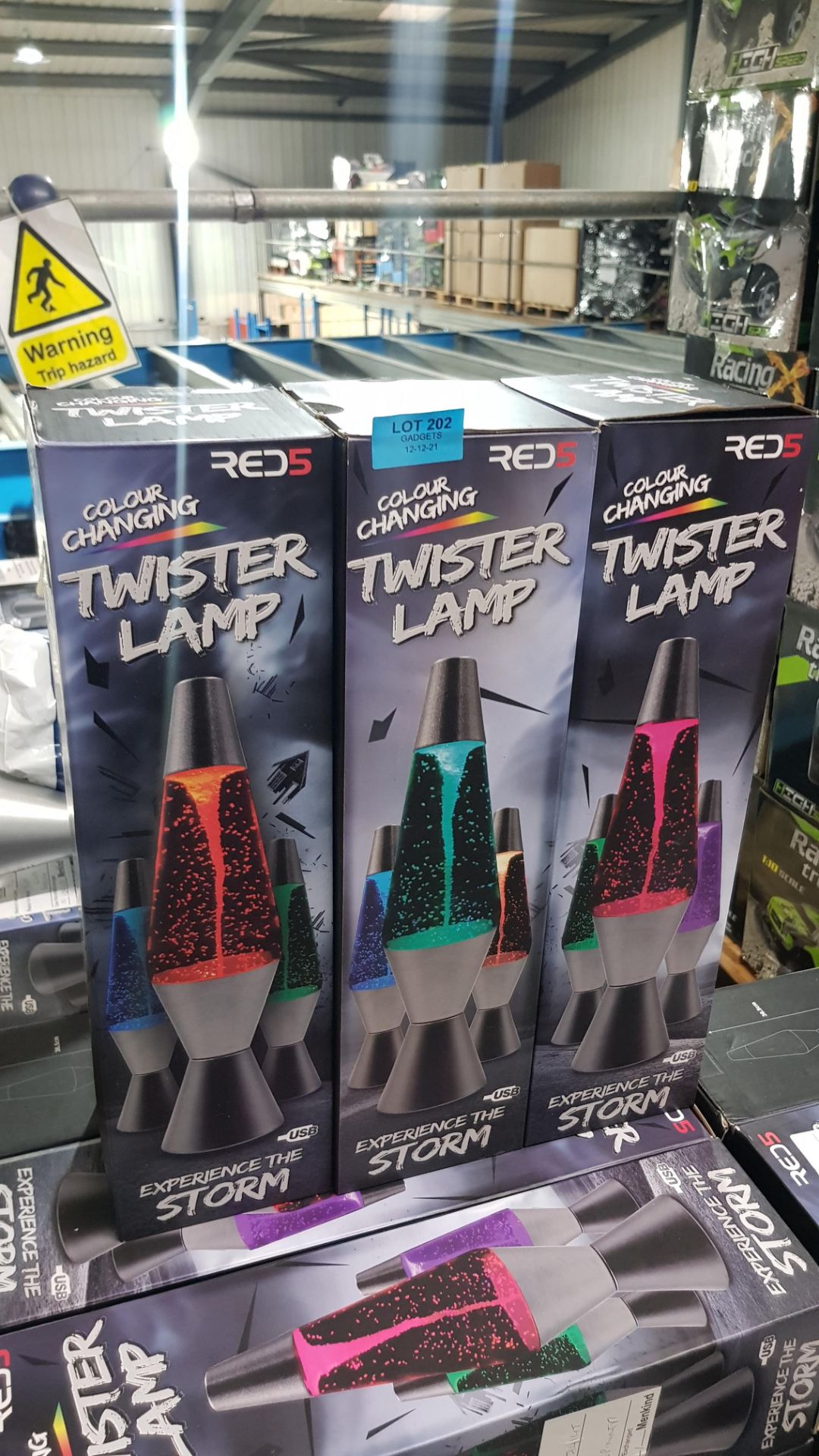 7x Red5 Colour Changing Twister Lamp RRP £19.99 Each. (Units Have Return To Manufacturer Sticker). - Image 3 of 3