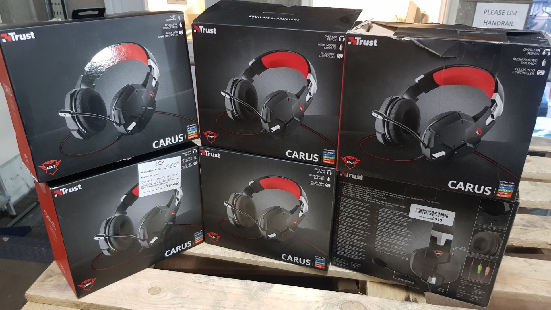 (P5) 6x Trust GXT 322 Carus Multi Platform Gaming Headset RRP £29.99 Each. (Units Have Return To Ma - Image 3 of 3