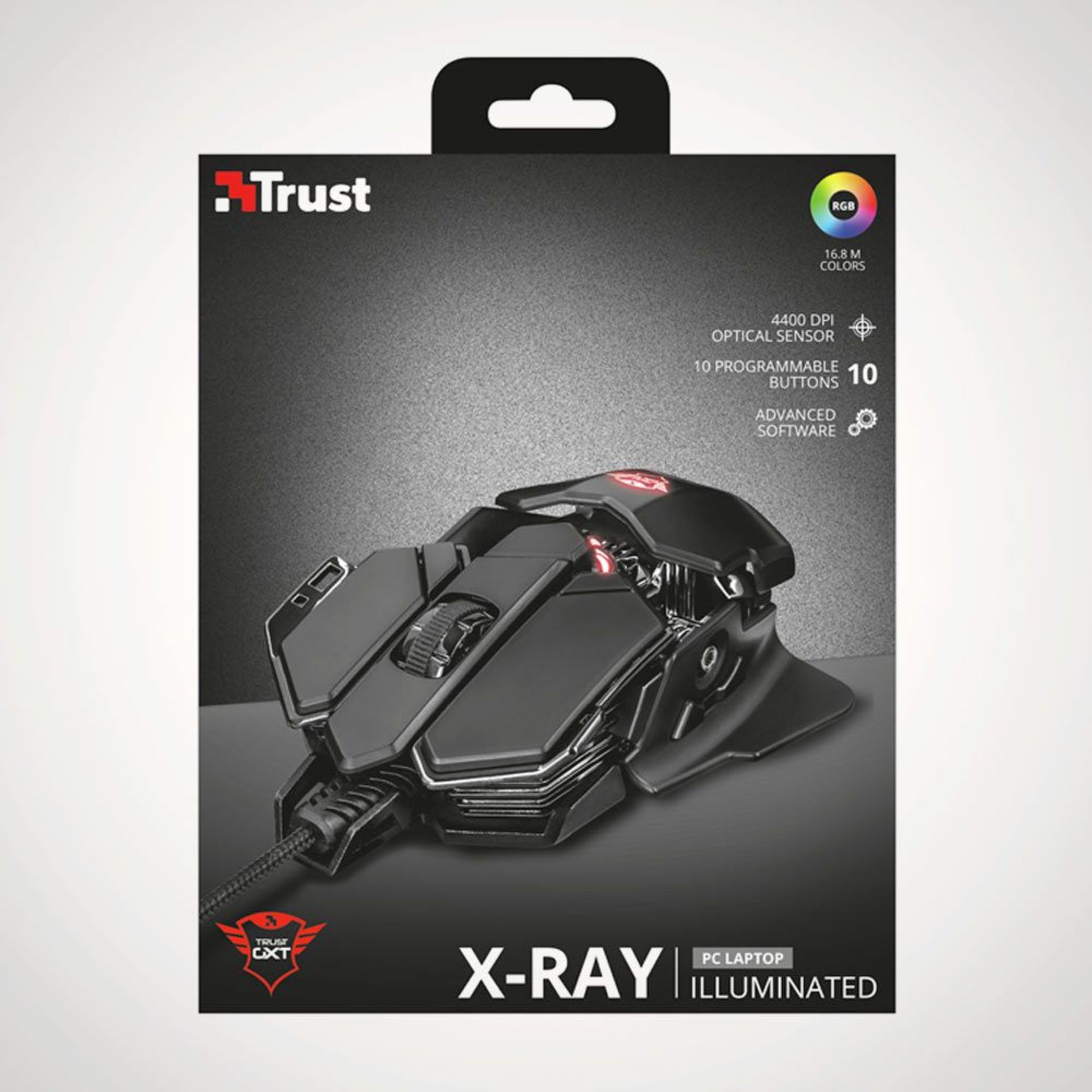 (P2) 4x Trust Gaming 22089 GXT 138 X-Ray Illuminated Gaming Mouse RRP £34.99. (Units Have Return To - Image 2 of 3