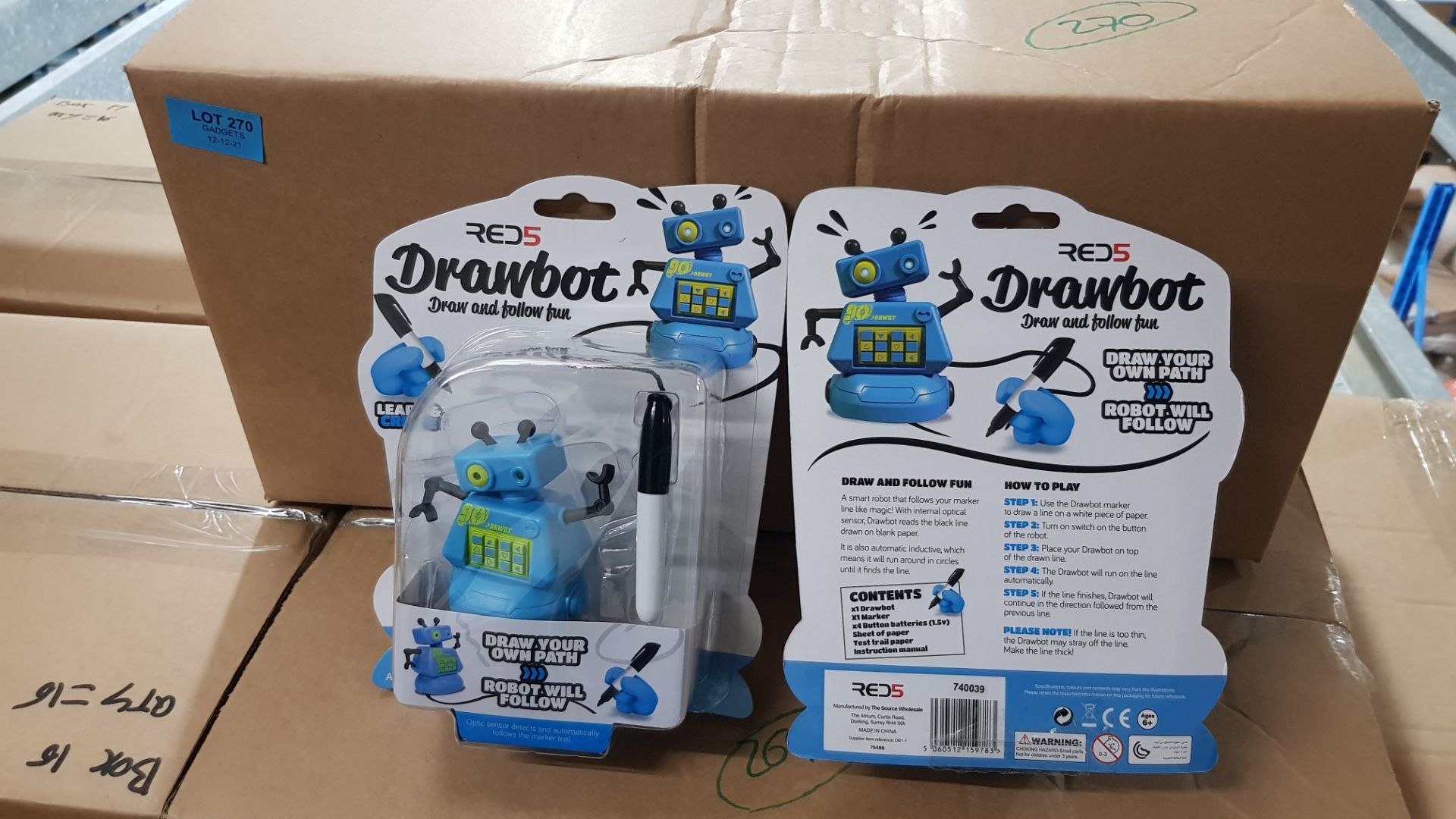 (P6) 16x Red 5 Drawbot RRP £12 Each. (All Units New, Sealed Item). - Image 2 of 2