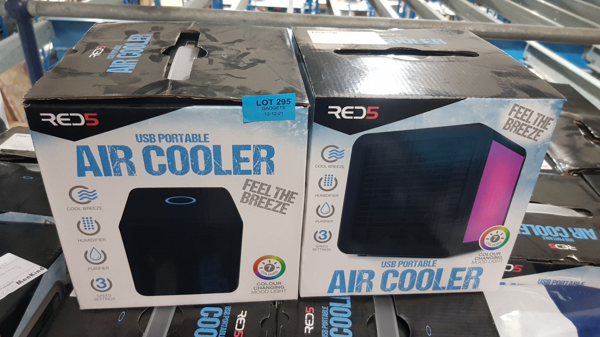 (P8) 10x Red5 USB Colour Changing Portable Air Cooler RRP £25 Each. (Units Have Return To Manufact - Image 3 of 3