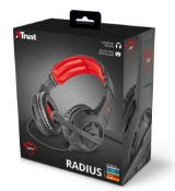(P2) 5x Trust GXT 310 Radius Console/PC/Mobile Red Gaming Headset RRP £19.99 Each. (Units Have Ret