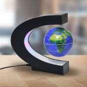 (P7) 5x MM Levitating Globe C-Shape RRP £40 Each. (Units Have Return To Manufacturer Sticker).