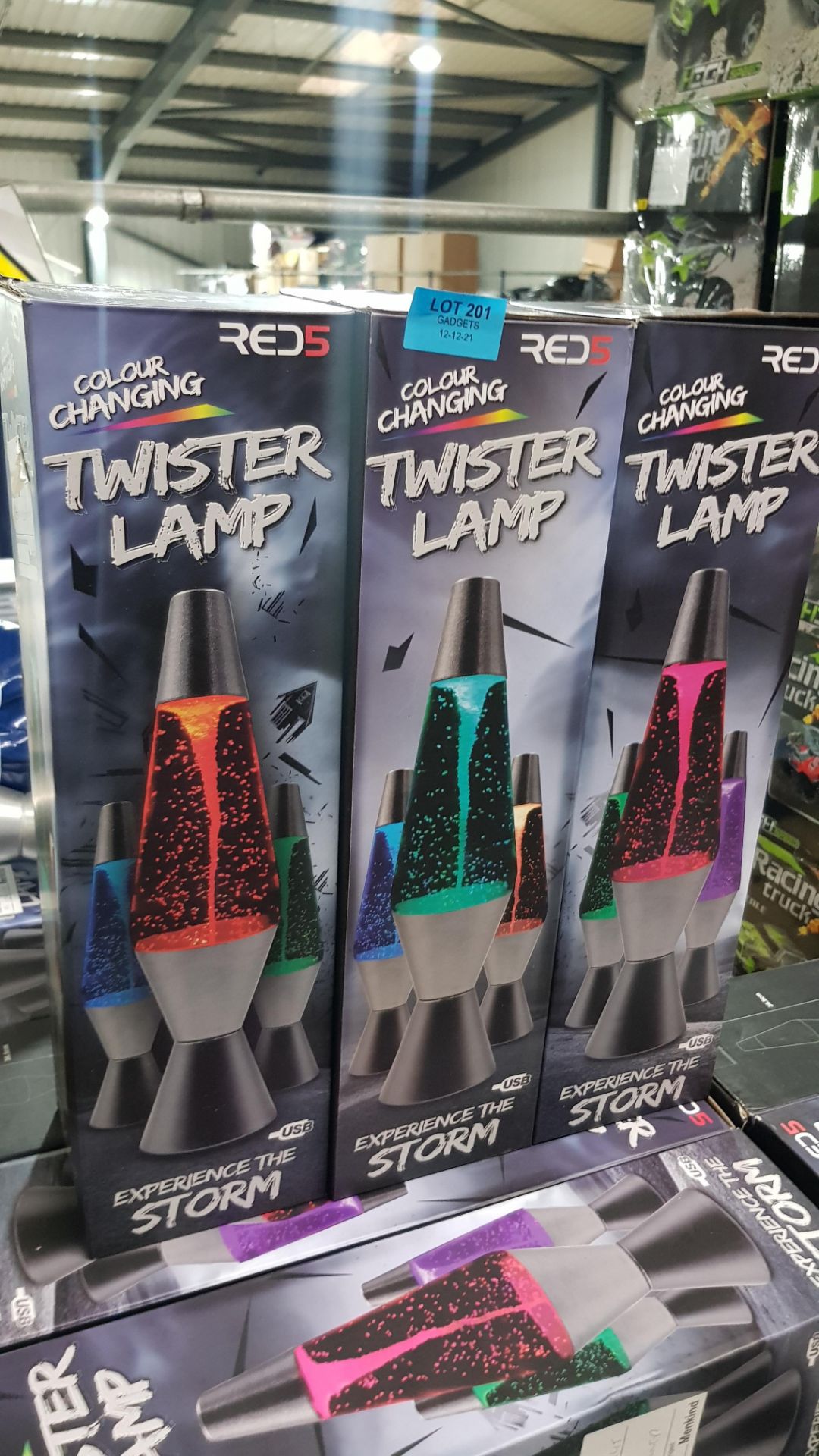 7x Red5 Colour Changing Twister Lamp RRP £19.99 Each. (Units Have Return To Manufacturer Sticker). - Image 3 of 3