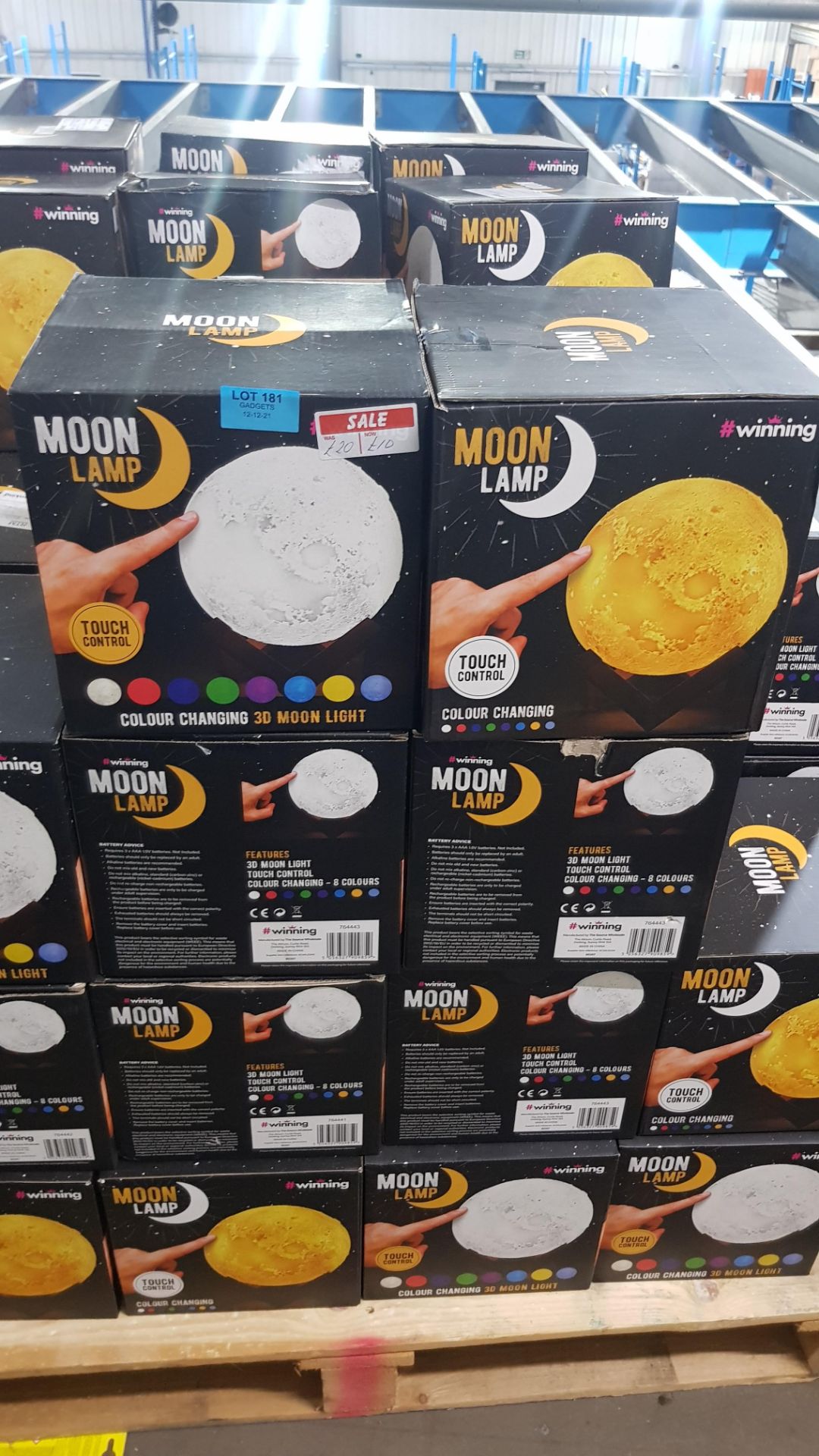 10x #Winning Colour Changing Moon Lamp RRP £19.99 Each. (Units Have Return To Manufacturer Sticker) - Image 3 of 3