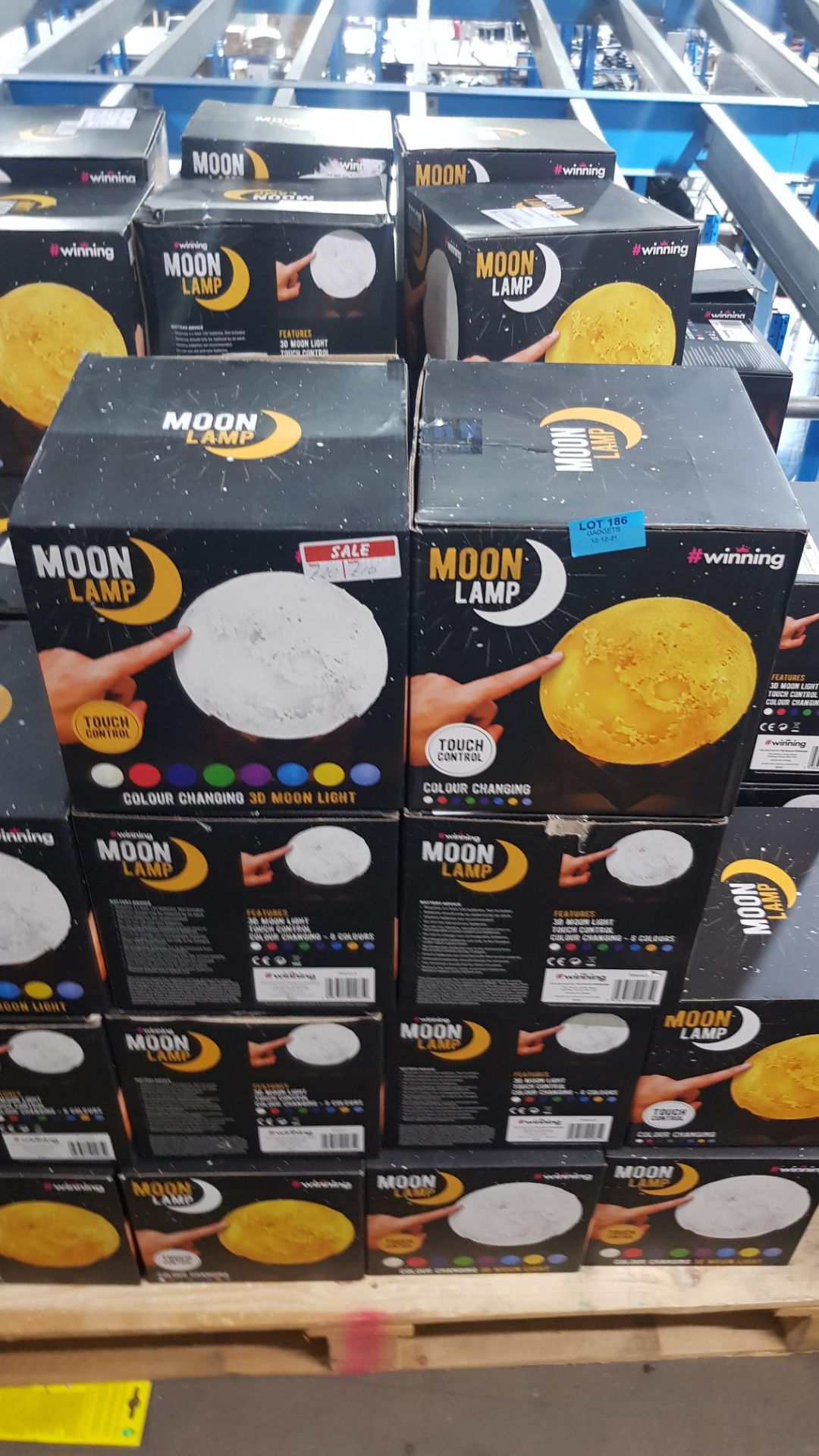 10x #Winning Colour Changing Moon Lamp RRP £19.99 Each. (Units Have Return To Manufacturer Sticker) - Image 3 of 3