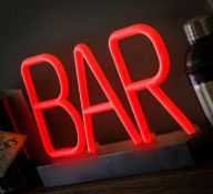 11x Echo Three Portable Neon Bar Sign RRP £20 Each. (All Units Have Return To Manufacturer Sticker)