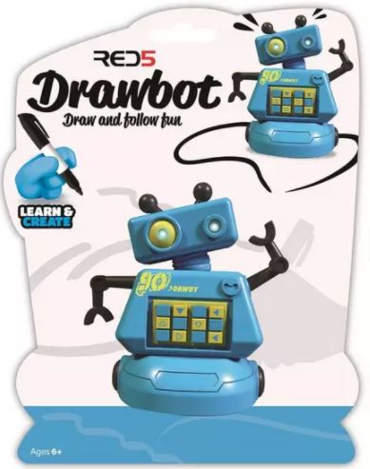 (P6) 16x Red 5 Drawbot RRP £12 Each. (All Units New, Sealed Item).