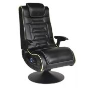 1x X-Rocker Evo Pro 4.1 Multimedia LED Gaming Chair. (Lot Comes With Loose Accessories & Fixings).