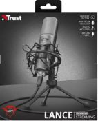 (P2) 2x Trust GXT242 Lance PC/Console Streaming USB Microphone RRP £59.99 Each. (Units Have Return