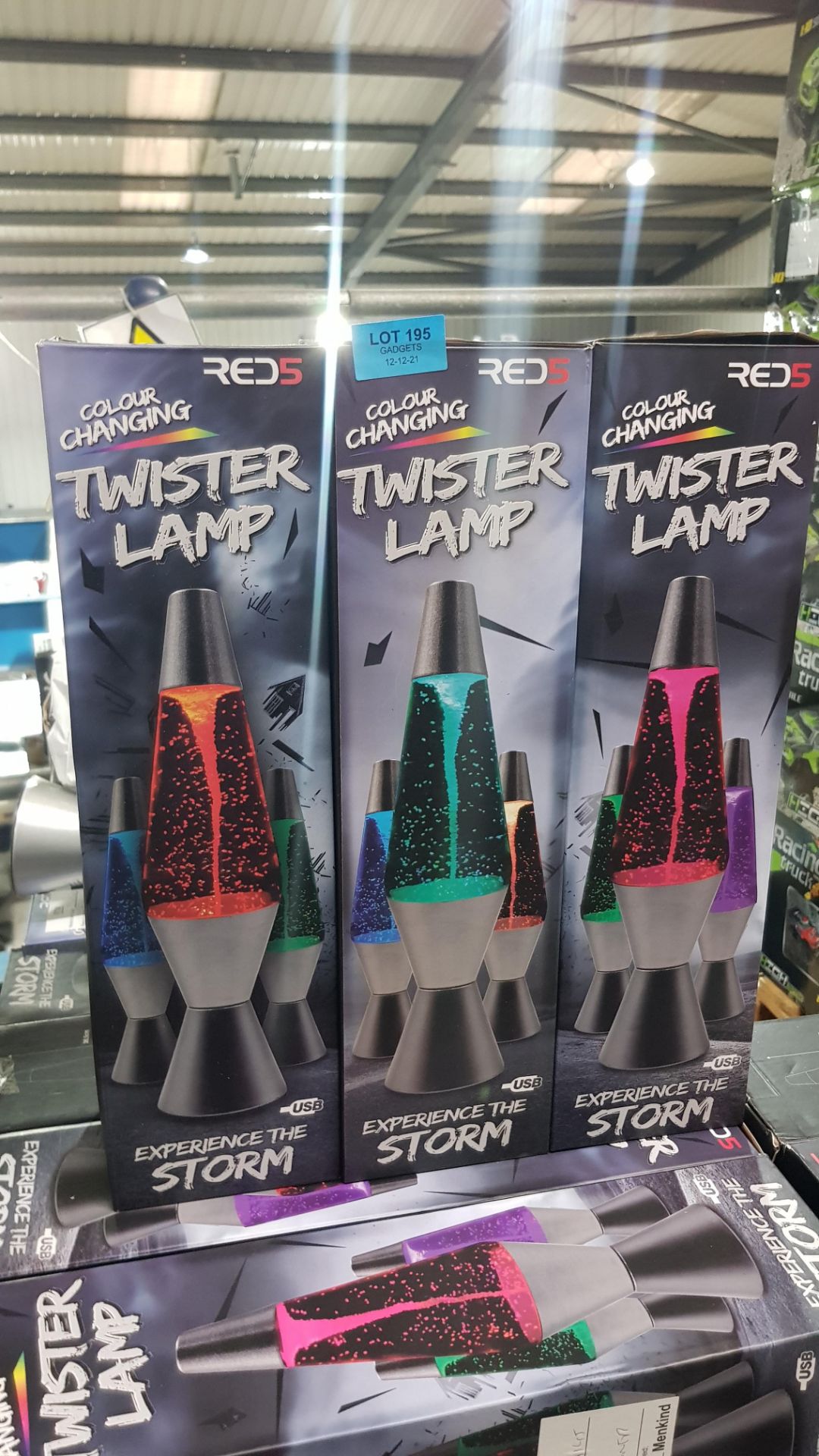 7x Red5 Colour Changing Twister Lamp RRP £19.99 Each. (Units Have Return To Manufacturer Sticker). - Image 3 of 3