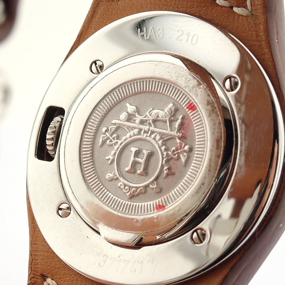 Hermes / Harnais HA3.210 - Lady's Steel Wrist Watch - Image 10 of 10