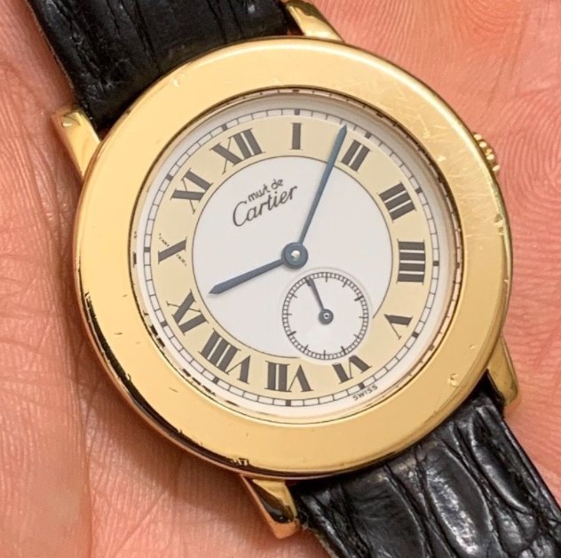 Cartier / Must Ronde 1810 - Unisex Silver Wrist Watch