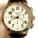 Schwarz Etienne / 1902 GMT Chronograph - Gentlemen's Steel Wrist Watch