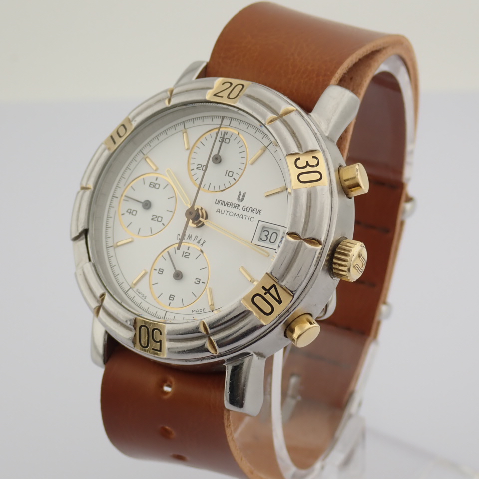 Universal Geneve / Compax 698.410 - Gentlemen's Steel Wrist Watch - Image 11 of 18