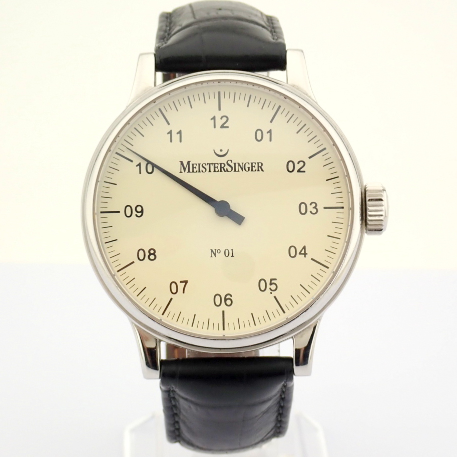 Meistersinger / No 01 - Gentlemen's Steel Wrist Watch - Image 6 of 12