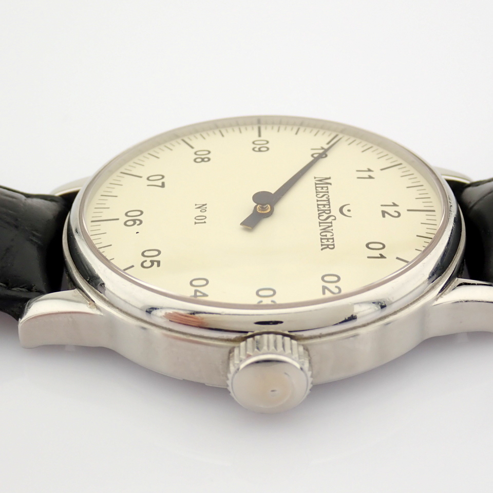 Meistersinger / No 01 - Gentlemen's Steel Wrist Watch - Image 12 of 12