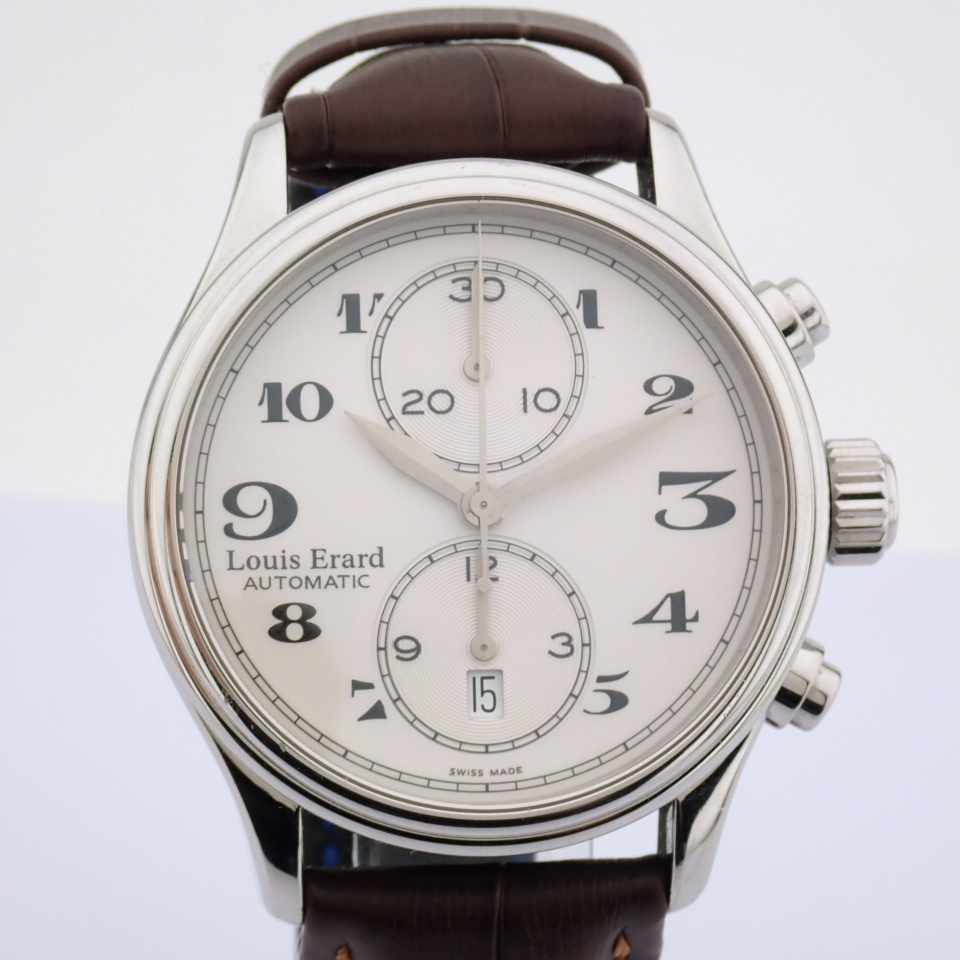 Louis Erard / Heritage Chrono - Gentlemen's Steel Wrist Watch
