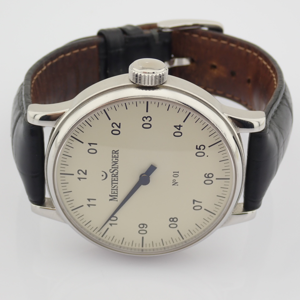 Meistersinger / No 01 - Gentlemen's Steel Wrist Watch - Image 9 of 12