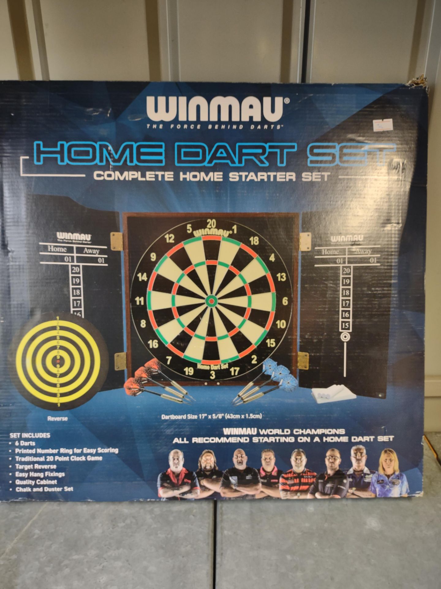 Winmau home darts set. RRP £35. Grade U.