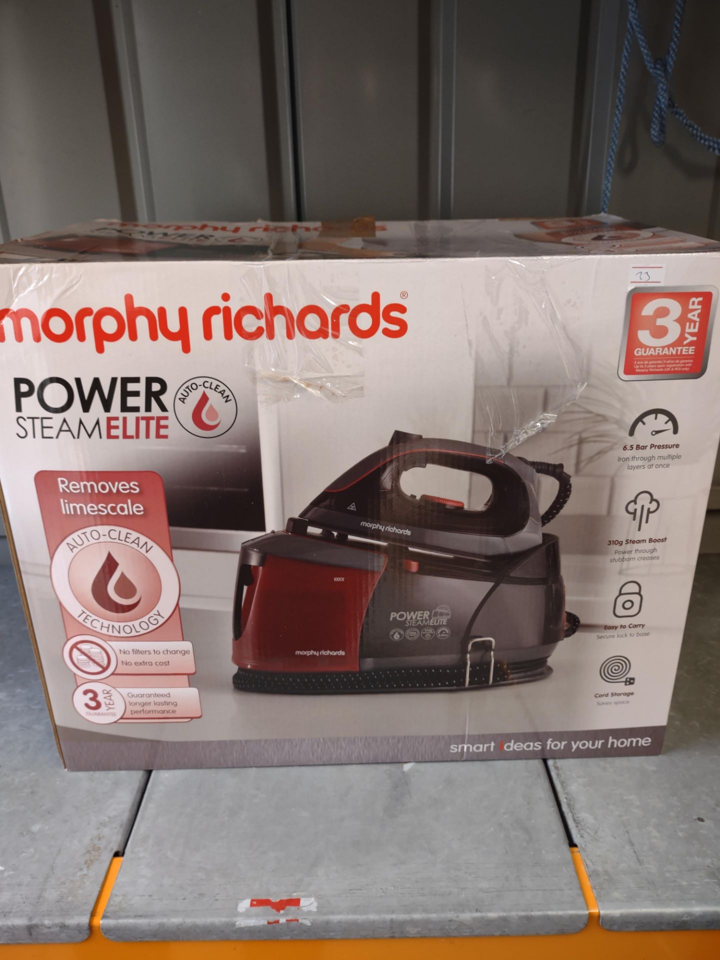 Morphy Richards power steam elite iron. RRP £169.99 Grade U.