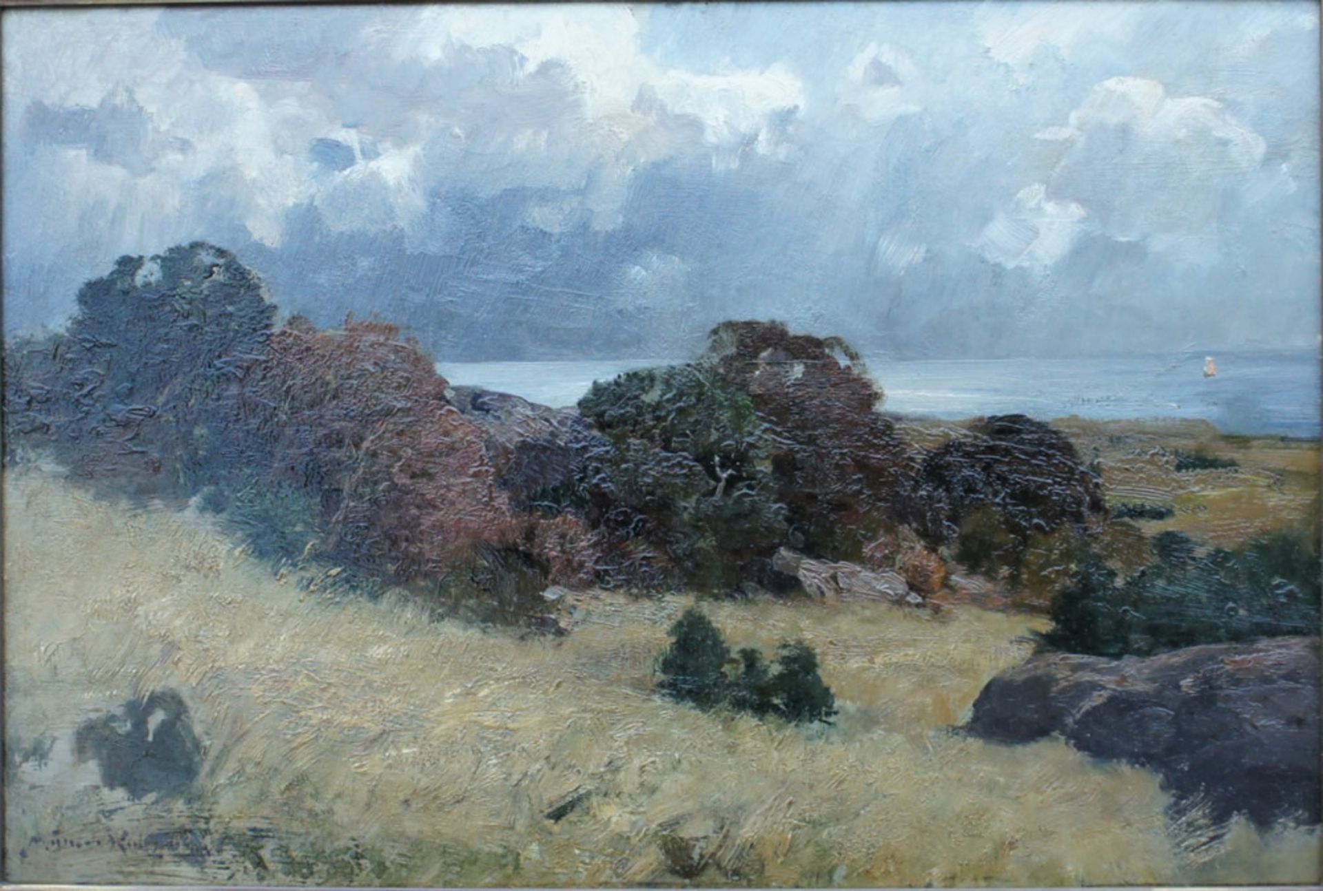 Müller-Kurzwelly, Alexander, Ostsee, Öl, 31 x 45, signiertMüller-Kurzwelly, Alexander, O