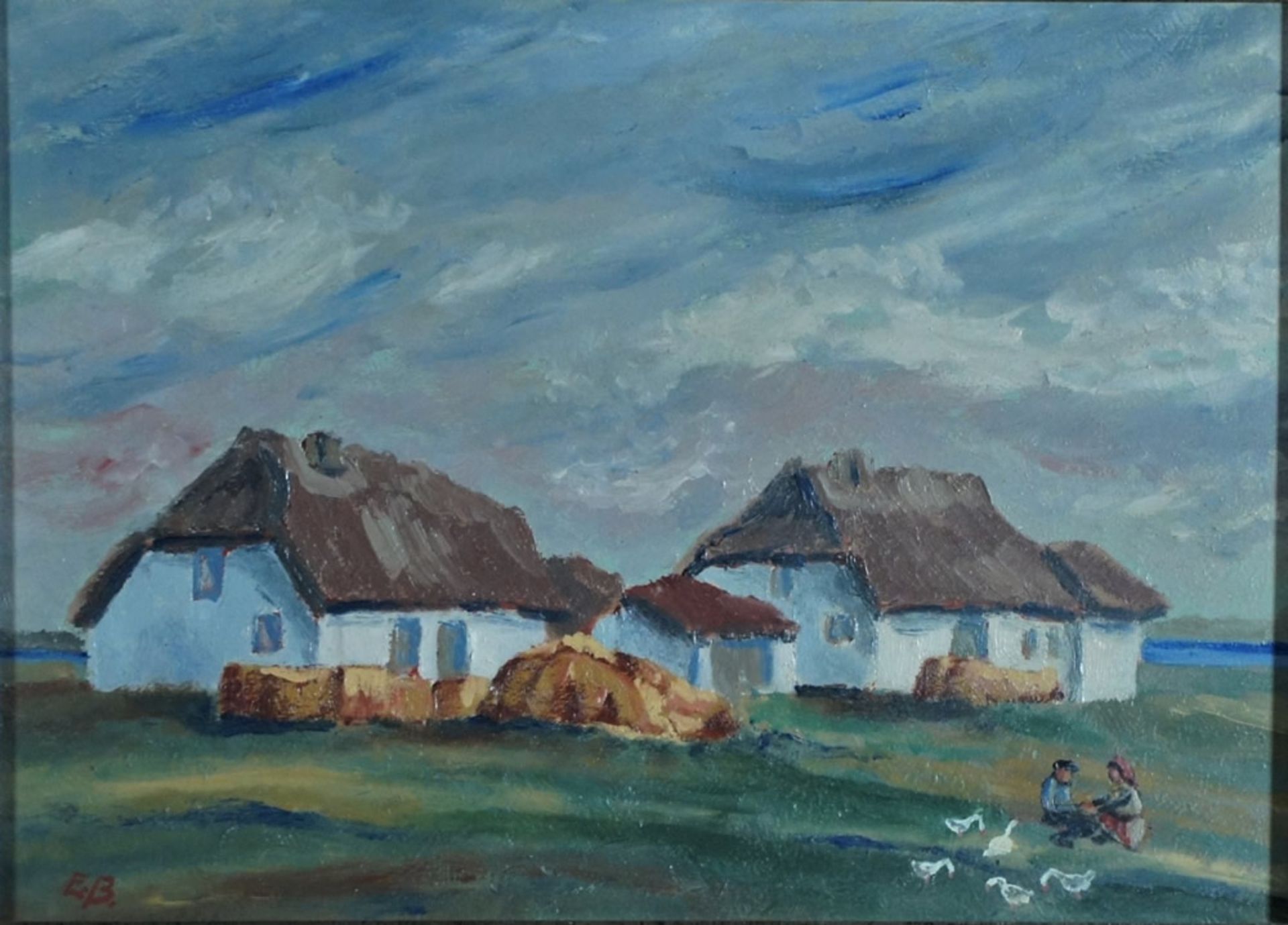 Büchsel, Elisabeth, auf Hiddensee, Öl, 23 x 31, monogr.Büchsel, Elisabeth, auf Hiddensee