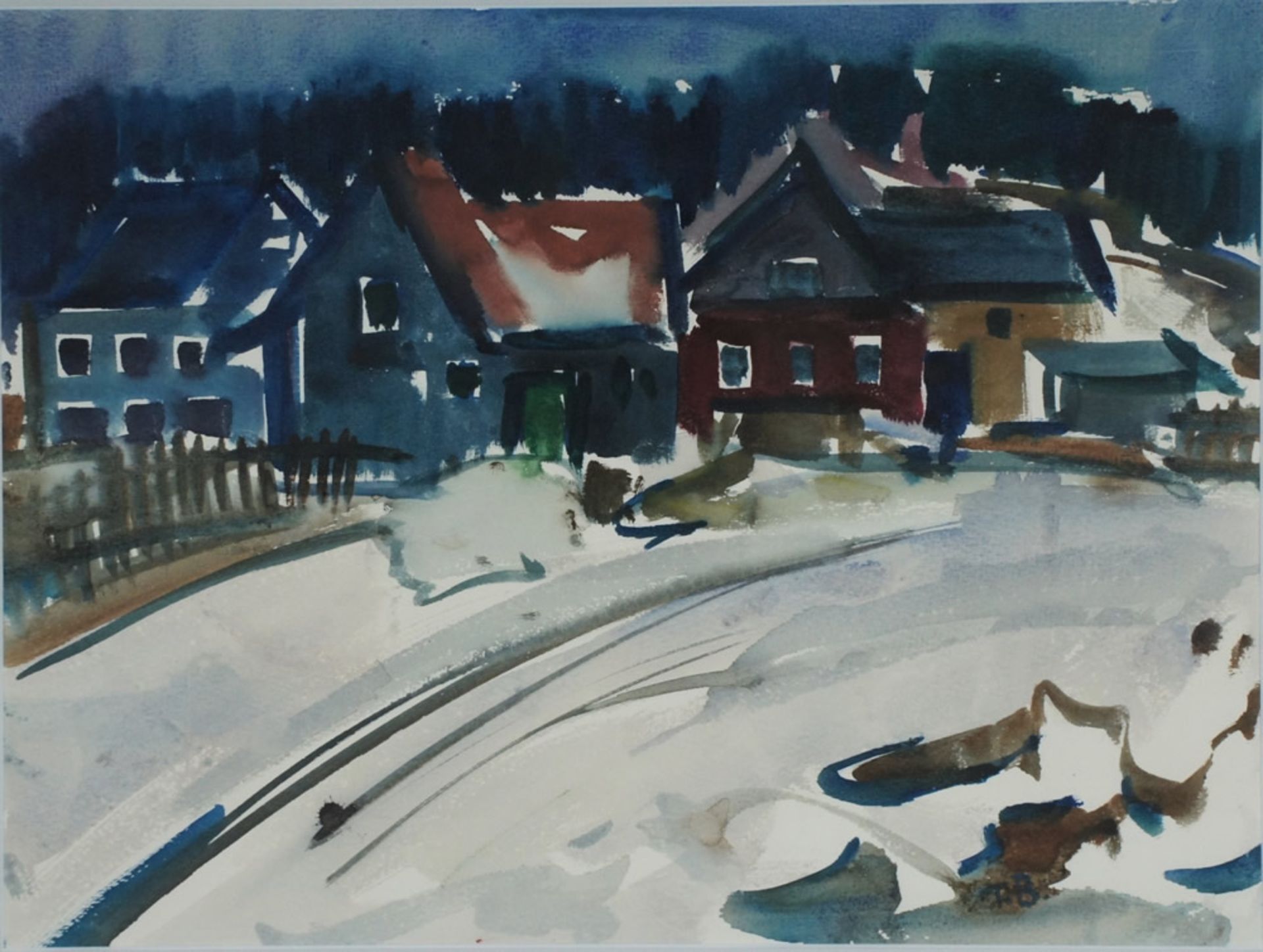 Beyer, Tom, Winter, Mischt., 33 x44, signiertBeyer, Tom, Winter, Mischt., 33 x44, signiert