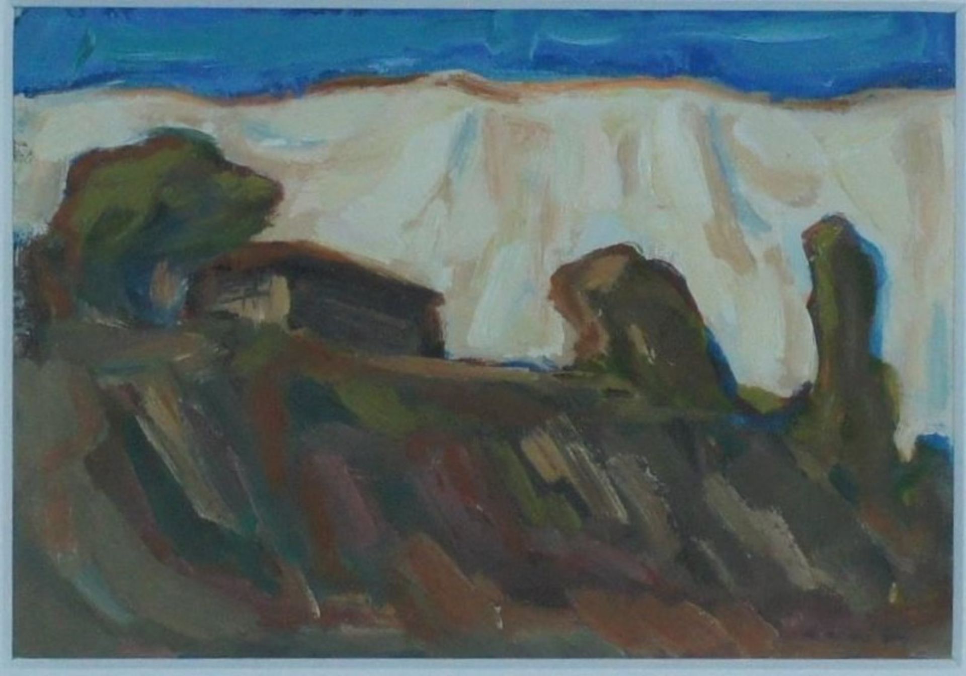 Ruth Klatte, Landschaft, 1974, sign. Mischt., 11 x 1
