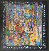 Rizzi, James, (1950 - 2011), "My city - my friends", Gouache/Karton, re. u. sign. u. dat. 2009