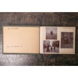 Altes Reisealbum (um 1900), ca. 78 Fotoaufnahmen von Wiesbaden, Mainz etc., innenseitig bez. "
