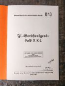 "Arbeitsunterlagen für den nachrichtentechnischen Unterricht. D10. FlBordfunkgerät FuG X K1L",