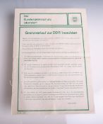 Informationsblatt "Grenzenverlauf zur DDR beachten" / Der Bundesgrenzschutz informiert (1960er