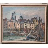 Thurn, Hanns (1889-1963), "Emden Hafen", Öl/Pappe, re. u. sign., rs. bez. u. numm. 360, ca. 38,5 x