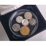 Konvolut von sechs versch. Münzen, bestehend aus: 1x 10 Cents (1899), Canada, Victoria del Gratia