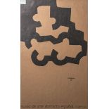 Chillida, Eduardo (1924 - 2002), Ausstellungsplakat für Chillida-Ausstellung im Museo de arte